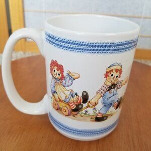Raggedy Ann & Andy Collectible Mug Ceramic Cup Houston Harvest Gifts 12 OZ
